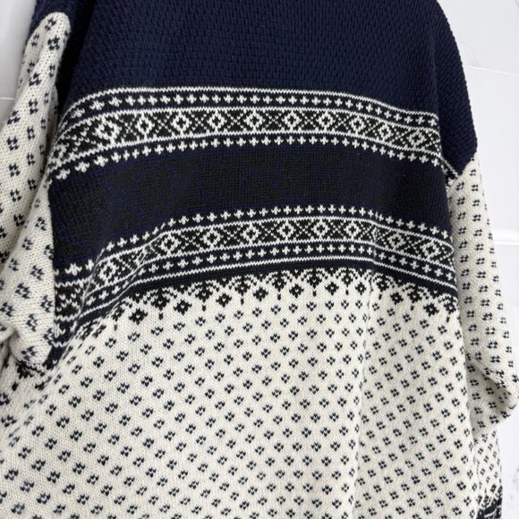 Vintage Wool Knit Crewneck Sweater Size L Fair Isle Icelandic - Picture 5 of 7